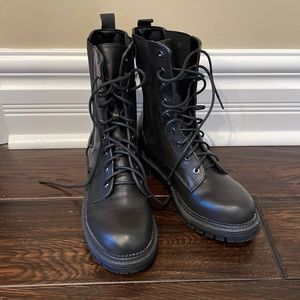 Rock & Candy Combat Black Boots